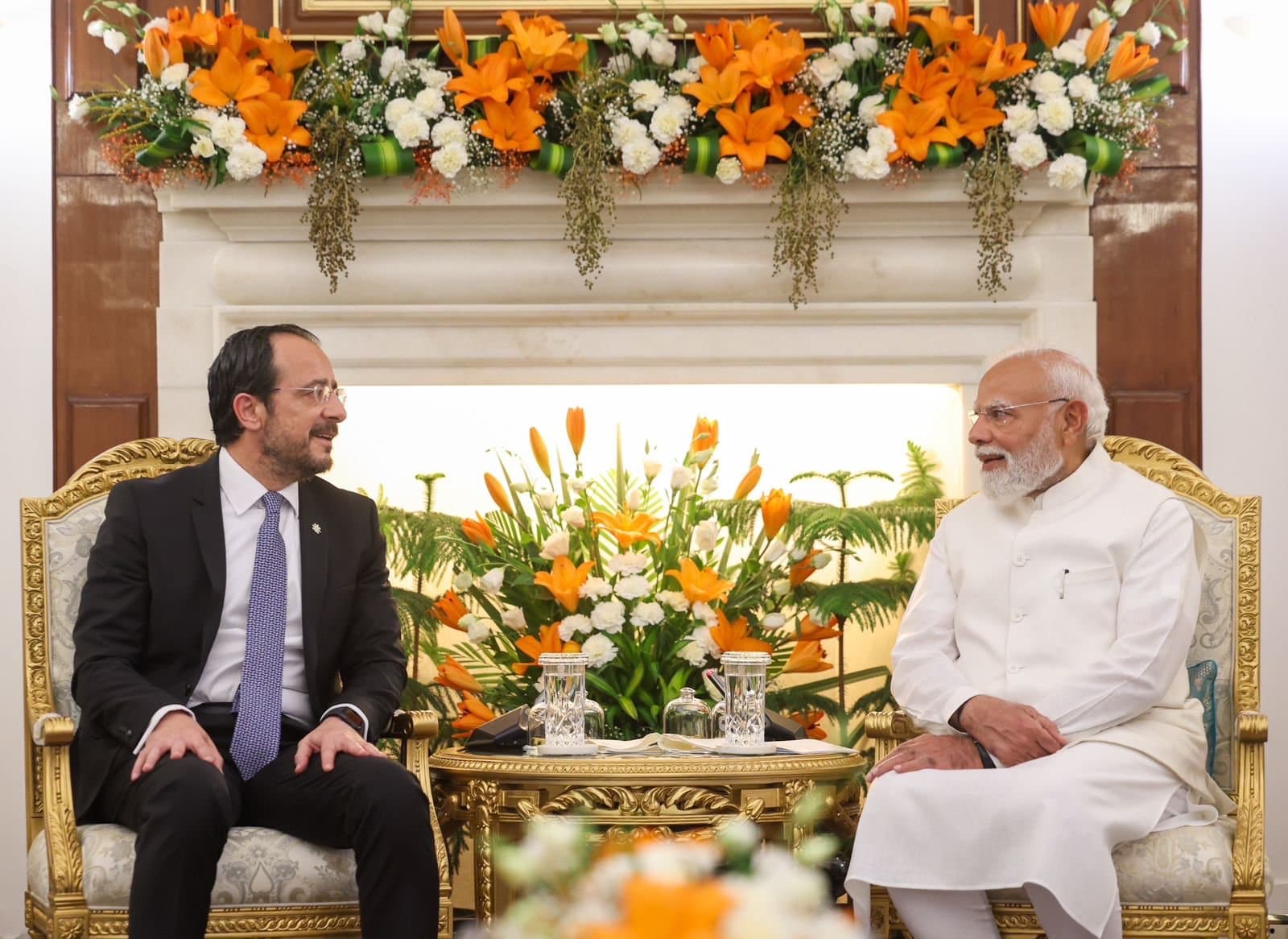 PM Narendra Modi with President of the Republic of Cyprus Nikos Christodoulides (Photo/X handle)