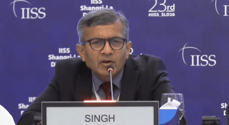 Defence Secretary Rajesh Kumar (Photo Credit: IISS)